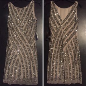 Adrianna Papell beaded dress